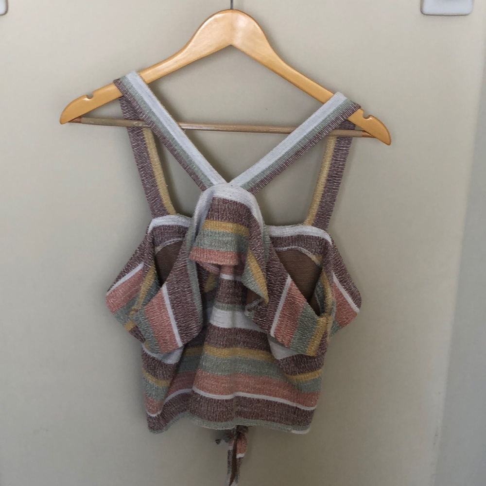 Madewell Racerback Ruffle Tank - Picture 3 of 3
